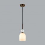 4359/1B MIDCENT ODL26 Подвесной светильник  бронзовый/белый/камень/металл IP20 E14 40W  220-240V LOLLA