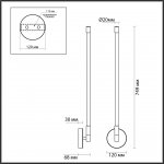 Настенный светильник Odeon light 4393/14WL ANTA