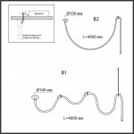 Потолочный/подвесной встаиваемый Odeon light 4399/40CL CORDA