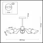 Люстра потолочная Lumion 4404/3C MORGANA