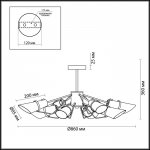 Люстра потолочная Lumion 4404/8C MORGANA