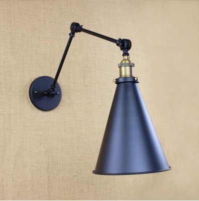 Бра Gloce Cone Shade Loft Industrial Metal Tall Black Loft Concept 44.075 Бра Gloce Cone Shade Loft Industrial Metal Tall Black Loft Concept 44.075
