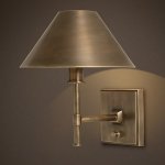 Бра Restoration Hardware Petite Candlestick Sconce Vintage Brass Loft Concept 44.081