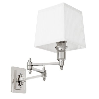 Бра Wall Lamp Lexington Swing Nickel+White Loft Concept 44.108632 Бра Wall Lamp Lexington Swing Nickel+White Loft Concept 44.108632