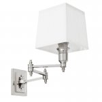 Бра Wall Lamp Lexington Swing Nickel+White Loft Concept 44.108632