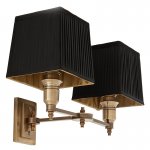 Бра Wall Lamp Lexington Double Brass+Black Loft Concept 44.108635