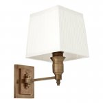 Бра Wall Lamp Lexington Single Brass+White Loft Concept 44.108933