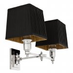 Бра Wall Lamp Lexington Double Nickel+Black Loft Concept 44.108936