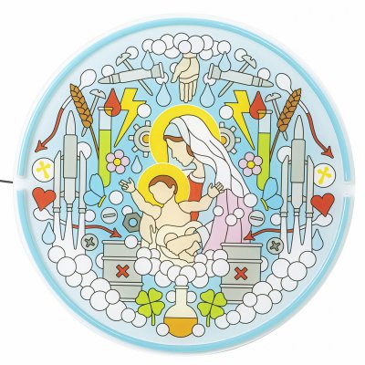 Бра Seletti Gospel Led Signs Virgin Mary Loft Concept 44.13105