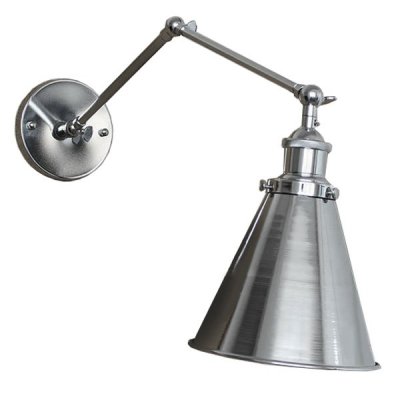 БРА 20TH C LIBRARY SINGLE SCONCE SILVER II Loft Concept 44.231