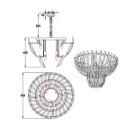 Люстра Calligo 600 gold/amber 4424-600 ti-gold/amber Delight