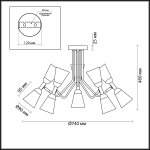 Люстра потолочная Lumion 4428/10C GINGER