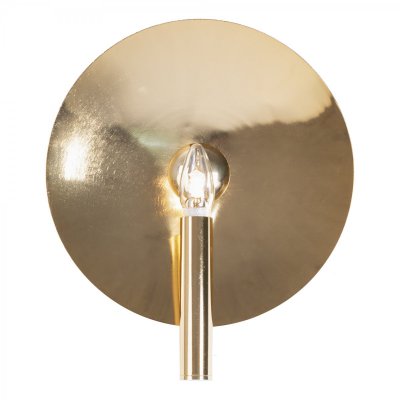Бра Gold Round Backing Exposed Bulb Sconce Loft Concept 44.383 Бра Gold Round Backing Exposed Bulb Sconce Loft Concept 44.383