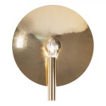 Бра Gold Round Backing Exposed Bulb Sconce Loft Concept 44.383