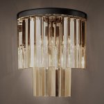 Бра 1920S Odeon Smok and Amber crystal Loft Concept 44.415