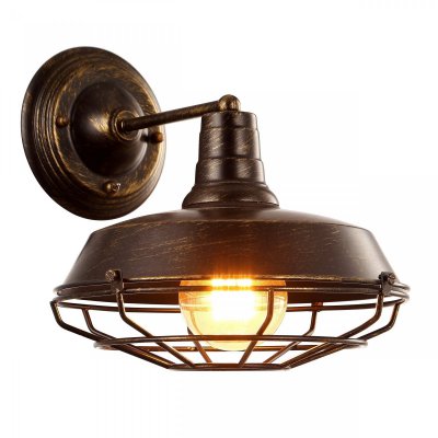 Бра Wall lamp DARK CAGE Brown vintage Loft Concept 44.428 Бра Wall lamp DARK CAGE Brown vintage Loft Concept 44.428