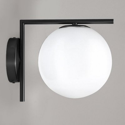 Бра IC Lighting Flos white ball IC C/W Black Loft Concept 44.533