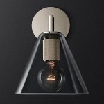 Бра RH Utilitaire Funnel Shade Single Sconce Silver Loft Concept 44.544