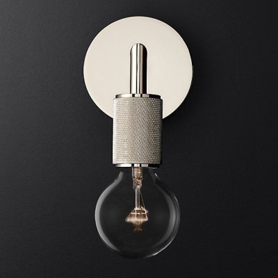 Бра RH Utilitaire Single Sconce Silver Loft Concept 44.553