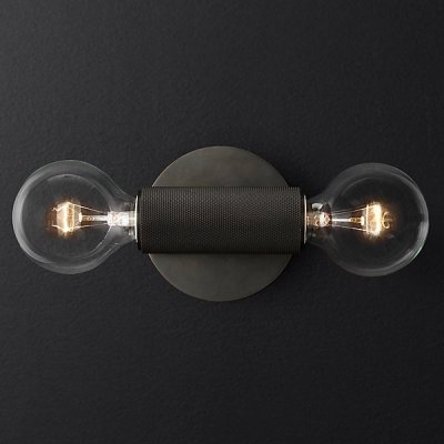 Бра RH Utilitaire Inline Sconce Black Loft Concept 44.558