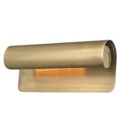 Бра Hudson Valley 1513-AGB Accord 1 Light Wall Sconce In Aged Brass Loft Concept 44.655