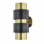 Бра Hudson Valley 9420-AOB Cyrus 2 Light Wall Sconce In Aged Old Bronze Loft Concept 44.657