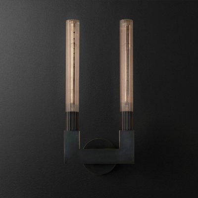 Бра RH CANNELLE wall lamp DOUBLE Sconces Black Loft Concept 44.761
