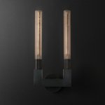 Бра RH CANNELLE wall lamp DOUBLE Sconces Black Loft Concept 44.761