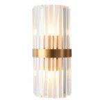 Бра Odeon Clear Glass Gold metal Wall Lamp Loft Concept 44.771