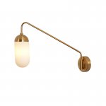 Бра Pelle Sconce, Long Gooseneck Clear Shade Loft Concept 44.783