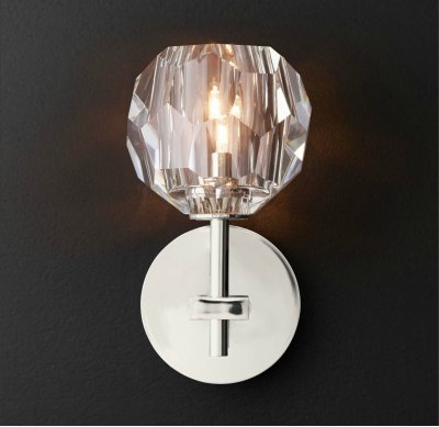 Бра RH Boule de Cristal Single Sconce Chrome Loft Concept 44.866