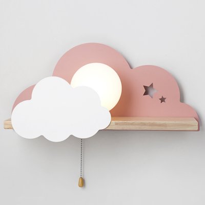 Бра с полкой Розовое Облако Wall Lamp Pink Cloud Loft Concept 44.900-0