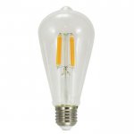 Лампа Эдисона ST64 LED 5 W E27 прозрачная Loft Concept 45.043