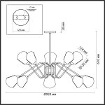 Люстра потолочная Lumion 4518/10C TIANA