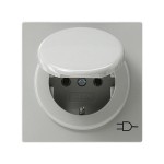 Gira S-Color Серый Розетка с/з, с крышкой (G45442)