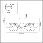Люстра потолочная Lumion 4555/10C CANDICE