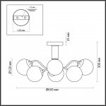 Люстра потолочная Lumion 4555/6C CANDICE
