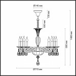 Люстра Odeon light 4600/8 ELEFI