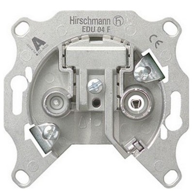 Gira Мех Розетка TV-FM оконечная, затухание 5дБ (G4600)