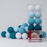 Гирлянда хлопковые фонарики Сotton Ball Aqua Loft Concept 46.046-2