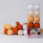 Гирлянда хлопковые фонарики Сotton Ball Orange Loft Concept 46.048-2
