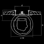 Светильник точечный встраиваемый диодный Lightstar 4617 Belle arti