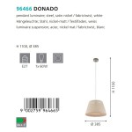 Подвесной светильник Eglo 96466 DONADO