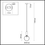 Подвесной светильник 200мм Odeon light 4670/1 OKIA