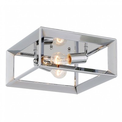 Потолочный светильник Rectangle Chrome ceiling lamp Loft Concept 48.047
