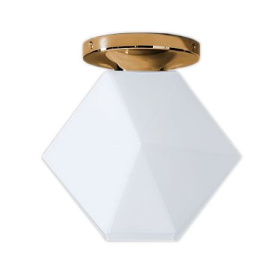 Потолочный светильник Sculptural Glass Faceted Flushm Milk Loft Concept 48.074 Потолочный светильник Sculptural Glass Faceted Flushm Milk Loft Concept 48.074