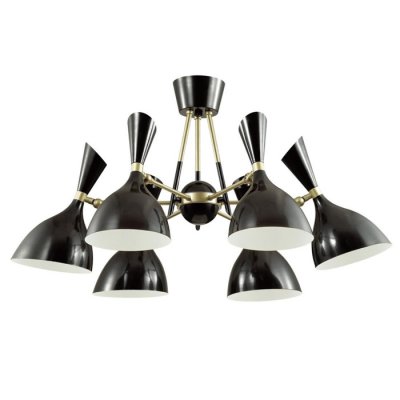 Потолочный светильник Duke Chandelier 6 black Loft Concept 48.102