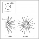 Светильник настенный бра Odeon light 4849/2W KADRILIA