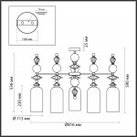 Люстра потолочная Odeon light 4855/5C BIZET