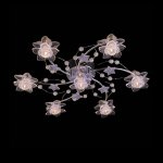 Люстра Eurosvet 4856/7 хром/синий+красный+фиолетовый